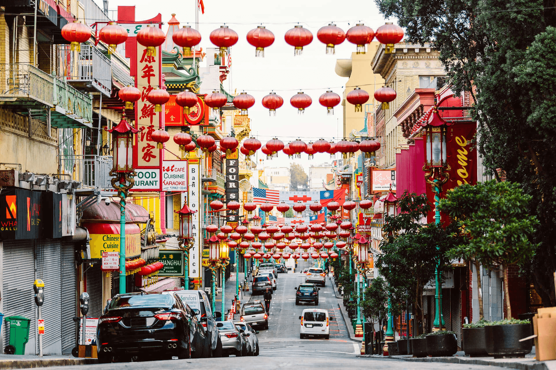 Laundry service in Chinatown, San Francisco